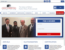 Tablet Screenshot of ohiolobby.org